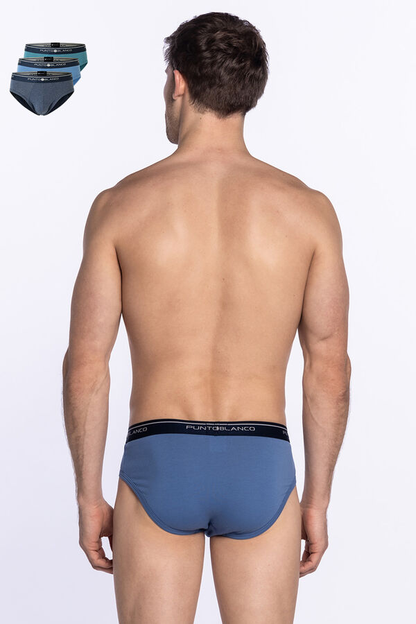 Punto Blanco Pack de 3 slips algod&oacute;n estampado