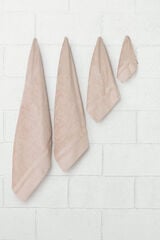 Textura Toalha duche friso algodão bambu 70 x 140 cm. bege