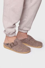 Toni Pons Chinelo feminino estilo tamanco em feltro bege