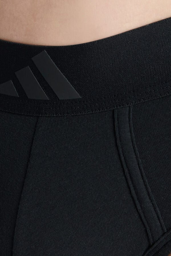 Adidas Pacote com 2 cuecas elásticas Active Flex Cotton 3-Stripes  preto