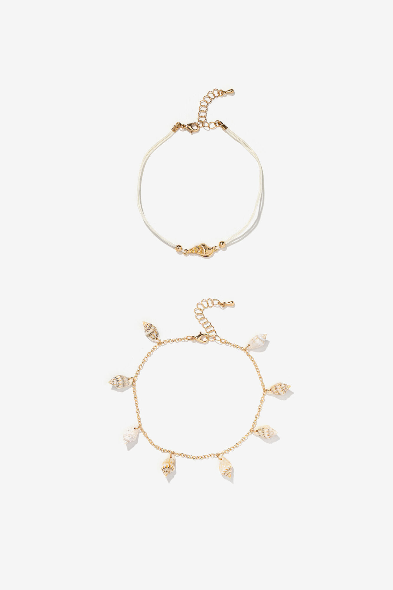 Vilanova Pack pulseiras douradas conchas