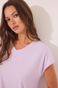 Women'secret Pijama capri canelado de viscose