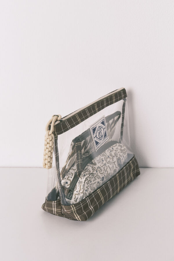 Women'secret Pack 3 n&eacute;cessaires estampado verde bege