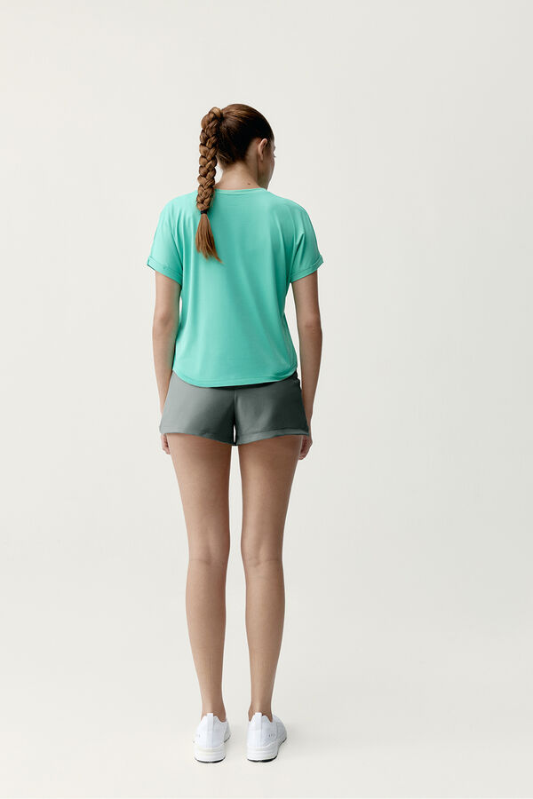 Born Living Yoga T-shirt desportiva Azami verde turquesa azul