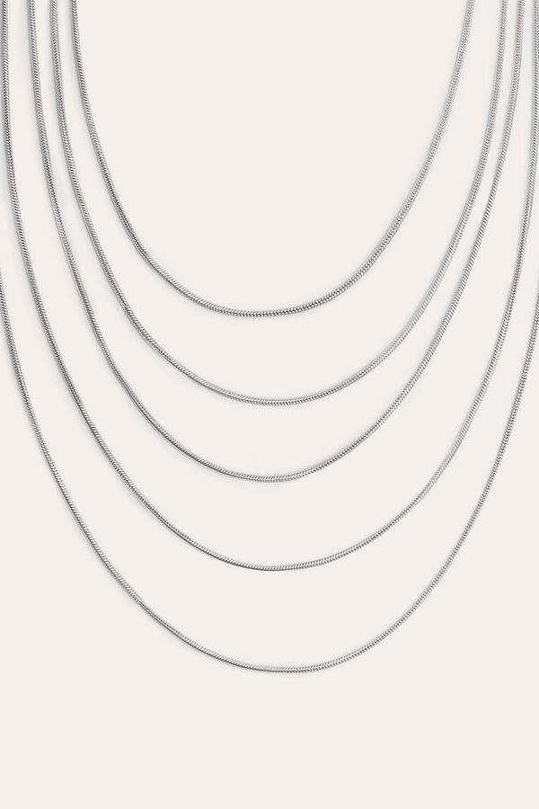 Singularu Cleopatra Steel Necklace grey