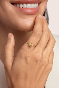 Singularu Anillo Gardenia Baño Oro