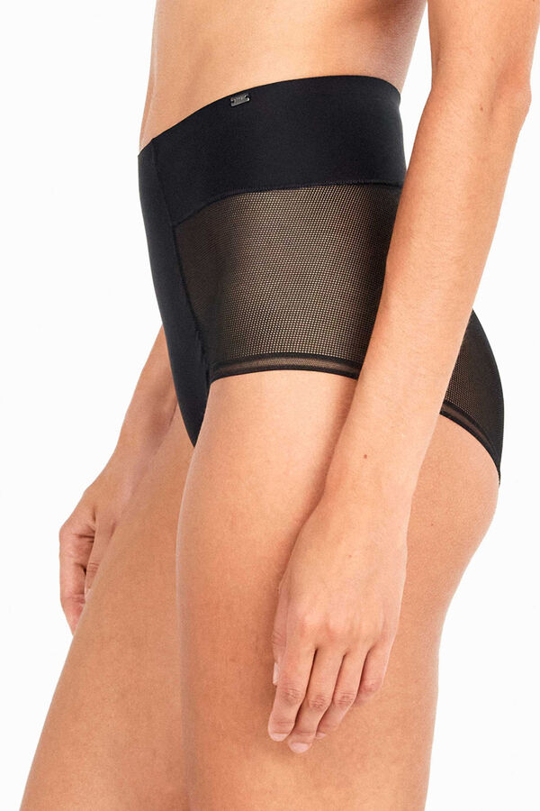 Gisela High-waisted invisible lace panty black