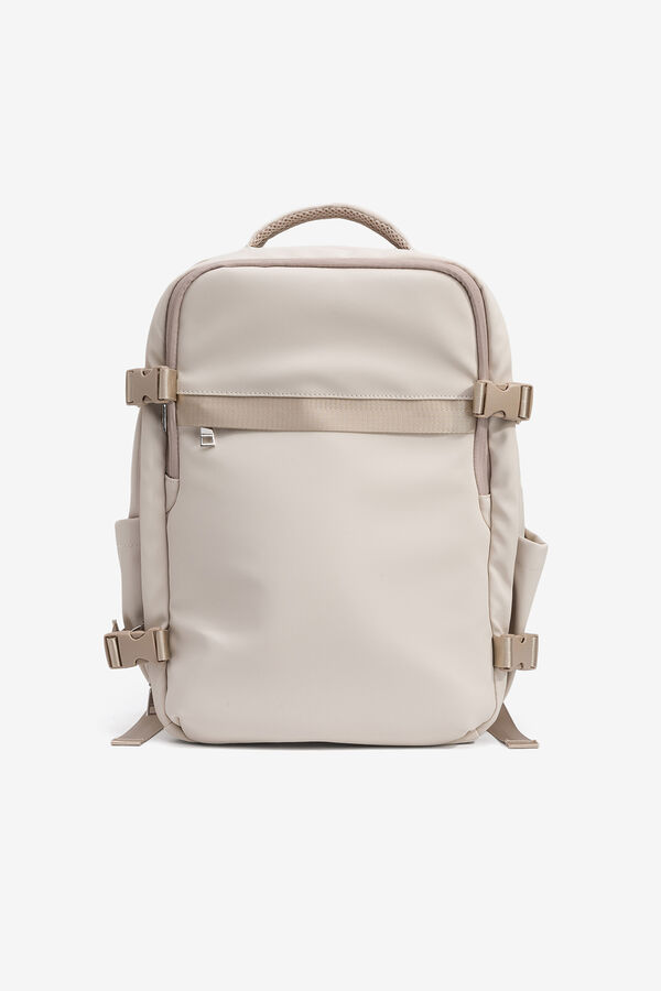 Vilanova Mochila de fim de semana acolchoada bege