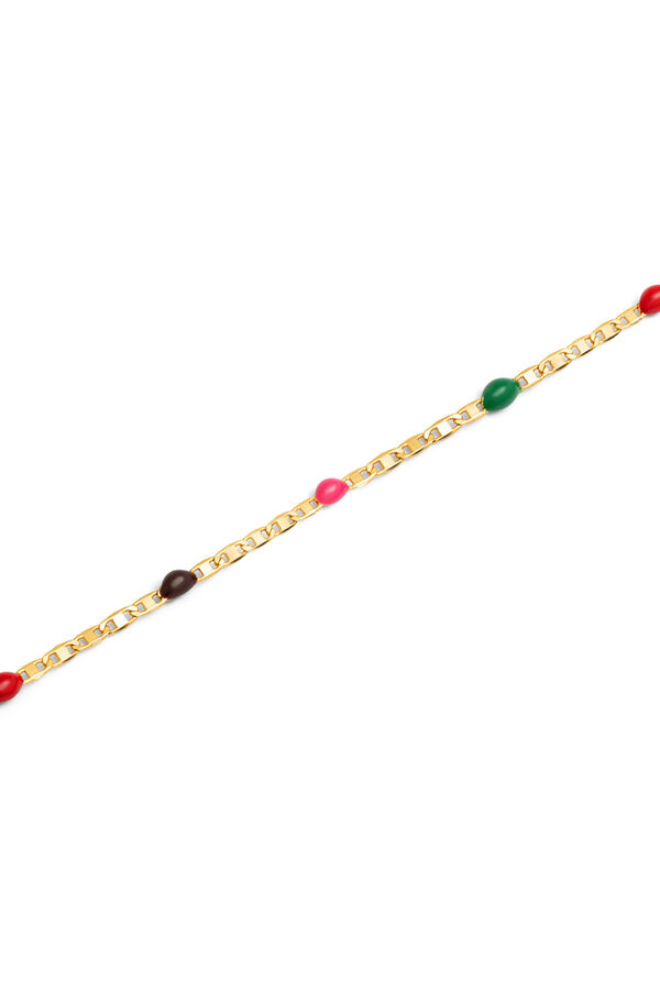 Singularu Collar Fine Enamel Miel Ba&ntilde;o Oro amarillo