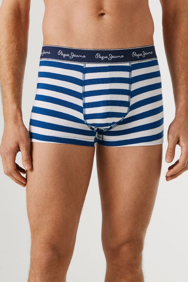 Pepe Jeans Pack 3 boxer liso e riscas verde