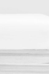 Textura Lençol de baixo algodão cetim. Cama 180-200 cm. branco