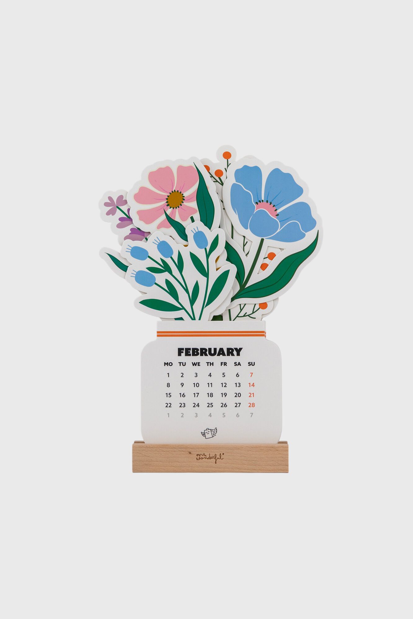 Mr. Wonderful Calend&aacute;rio de Mesa Flowers