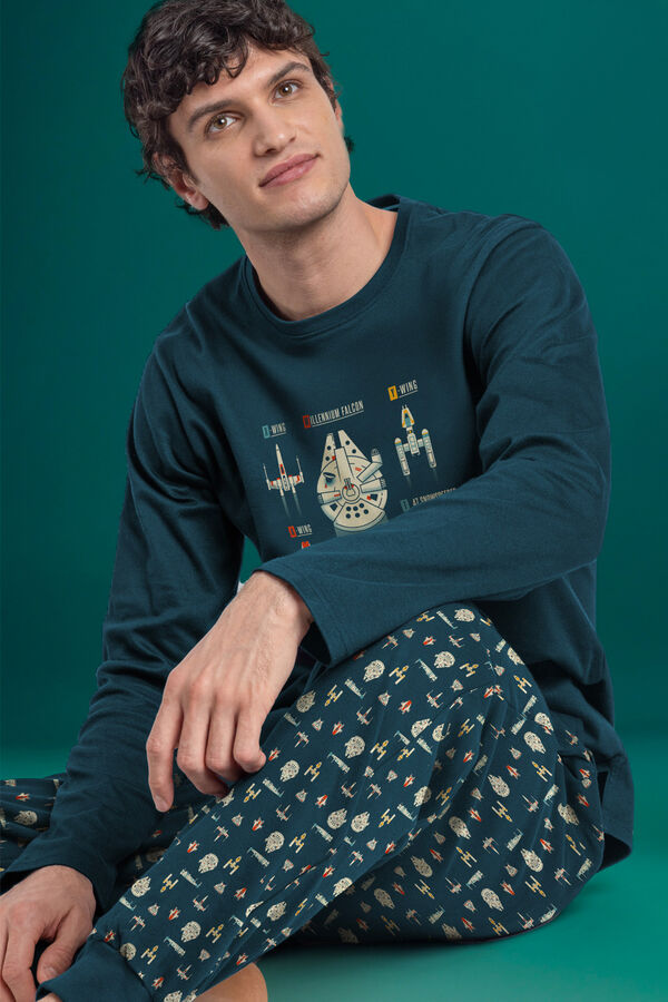 Admas Pijama Espacial A azul