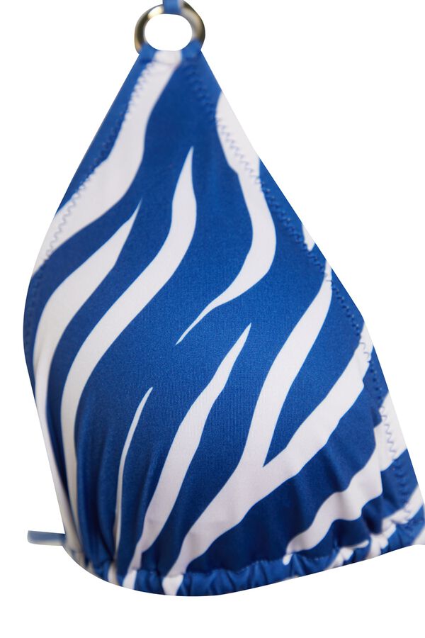 Trendyol Top de biqu&iacute;ni triangular estampado animal estampado