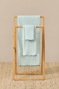 Womensecret Decorative stitching bath sheet blue
