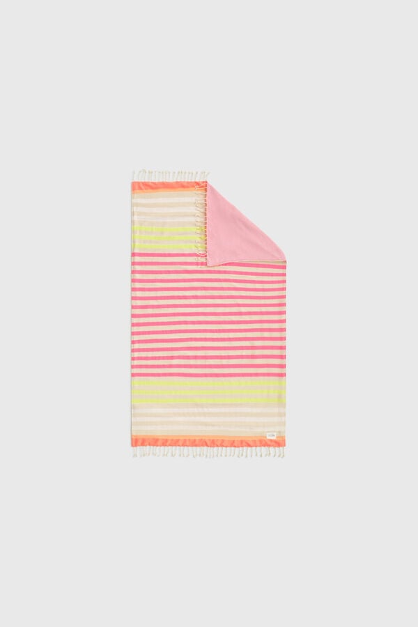 Textura Toalha de praia em tecido estampado