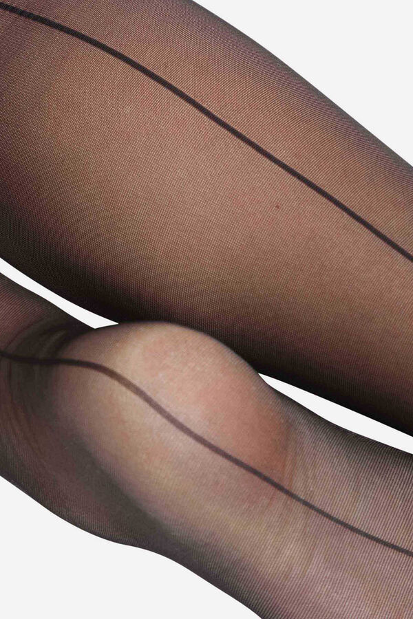 DIM Collant acabamento transparente linha traseira preto