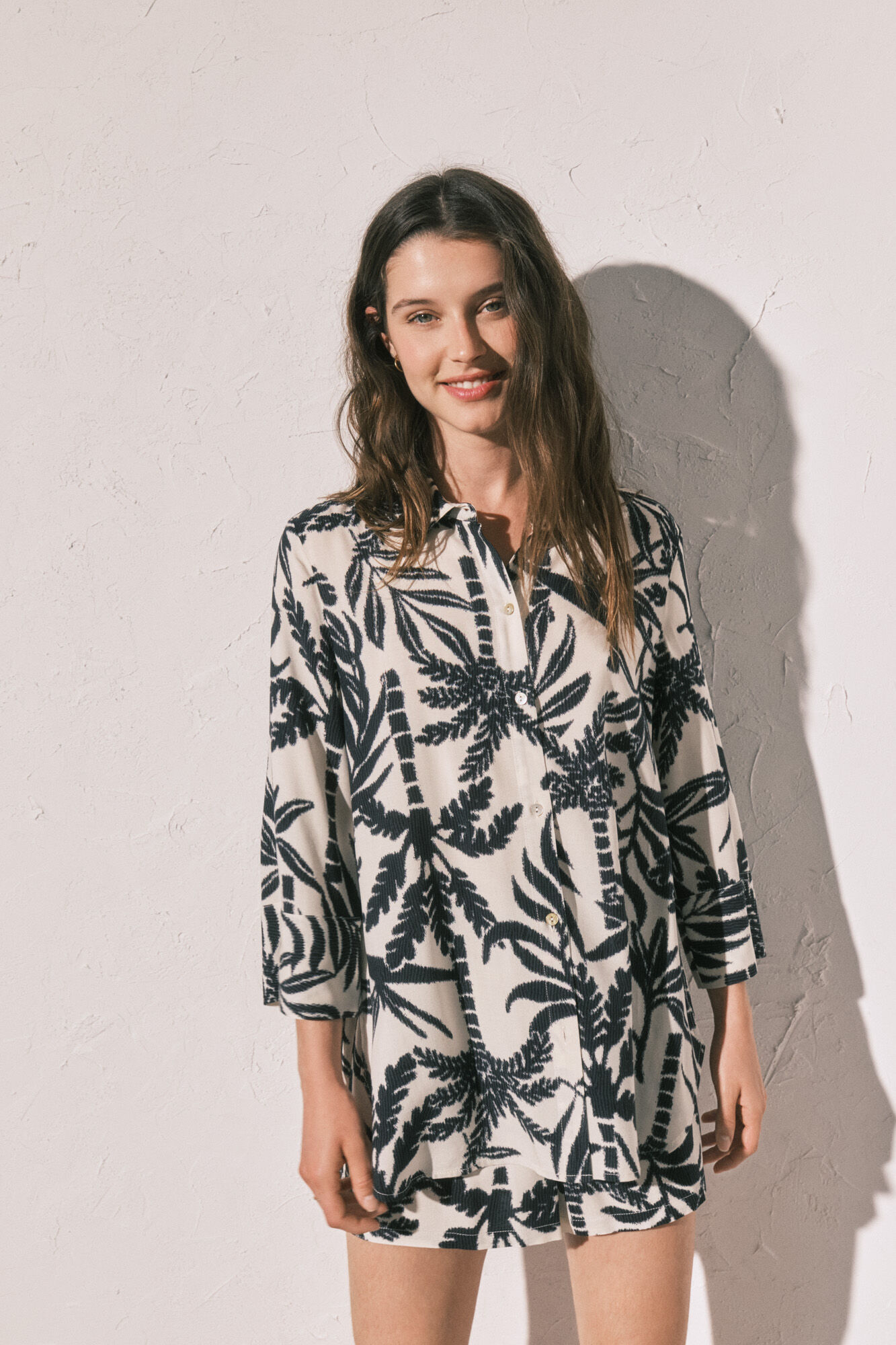 Women'secret Conjunto camisa y pantal&oacute;n corto estampados