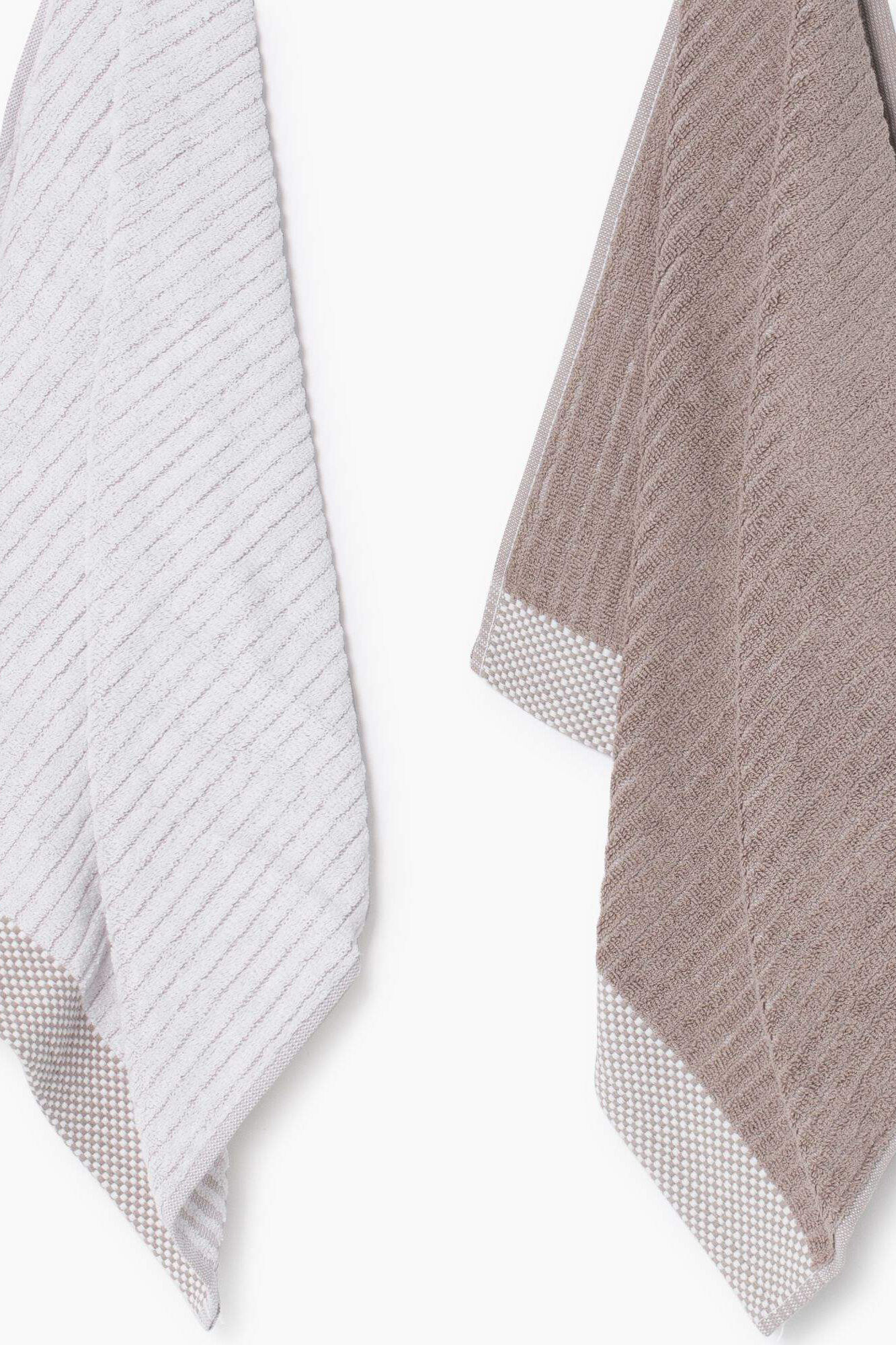 Textura Conjunto 2 panos de cozinha friso 100% algod&atilde;o 