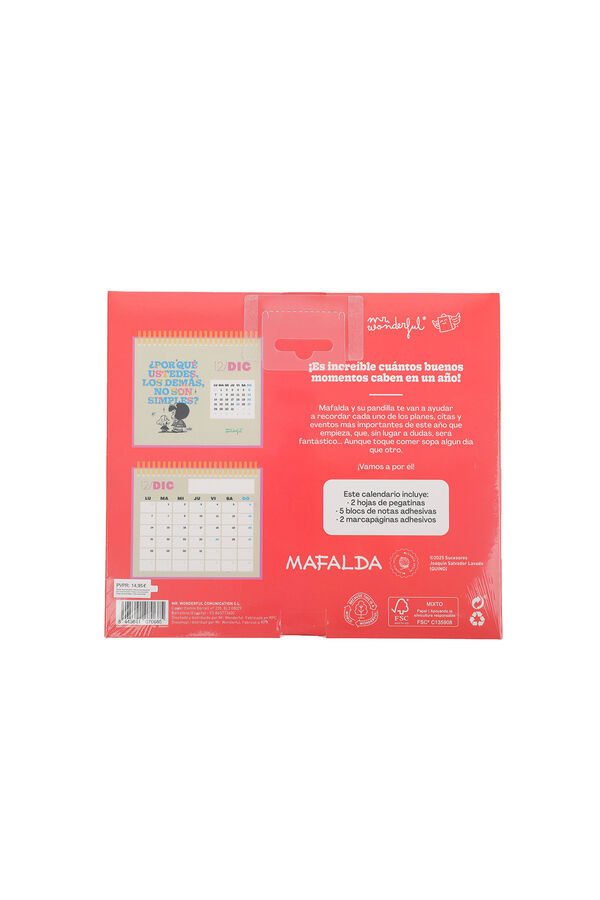 Mr. Wonderful 2026 Desk Calendar - Mafalda printed