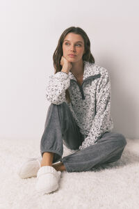 Women'secret Pijama comprido longo com estampa animal polar