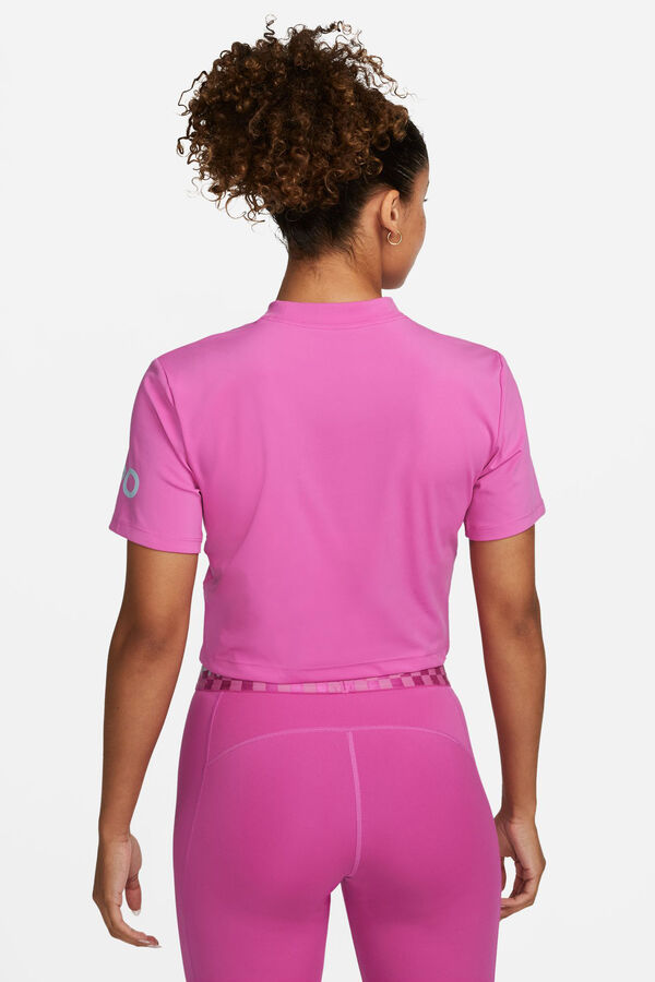 Womensecret Camiseta Nike Crop Dri-fit rose
