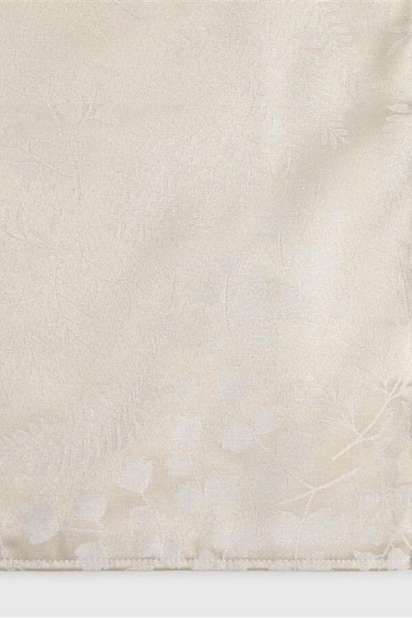 Textura Toalha de mesa resinada jacquard antimanchas castanho