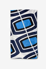 Vilanova Pañuelo de raso estampado azul