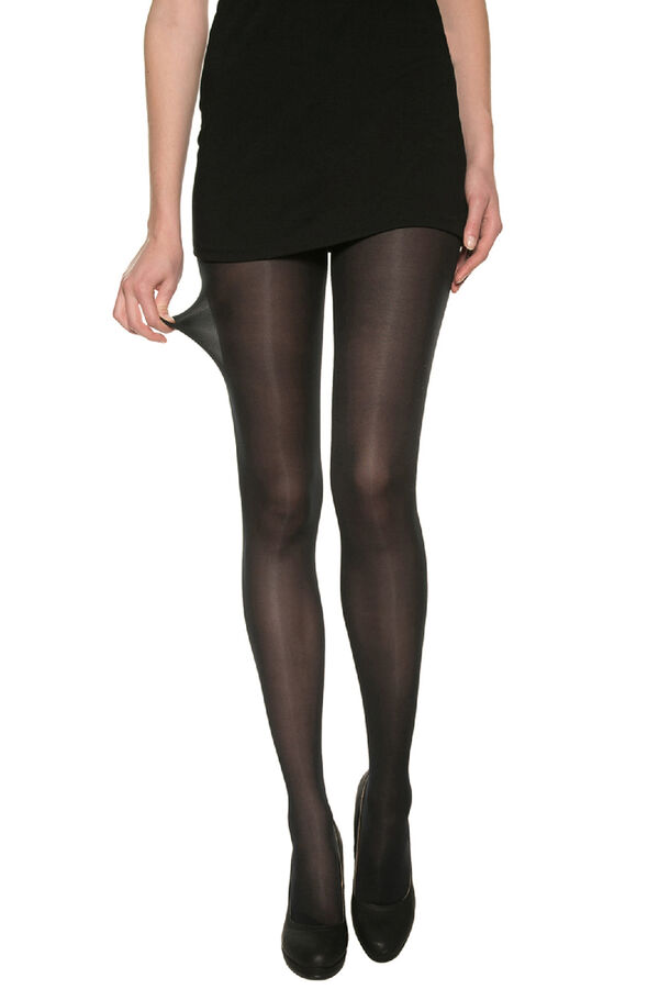 DIM collant de cetim opaco 40 Deniers preto