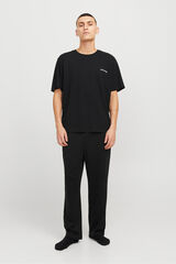 Jack & Jones Pacote de T-shirt e calça preto