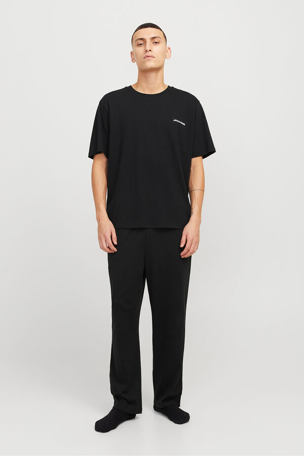 Jack & Jones Pacote de T-shirt e calça preto