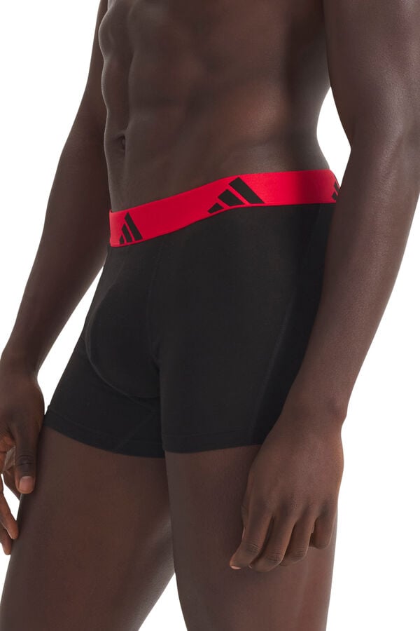 Adidas Pack 3 boxers com logo branco