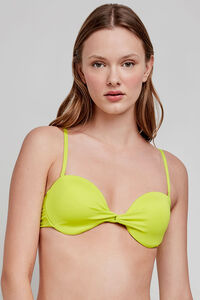Gisela Top de biquíni cai liso verde