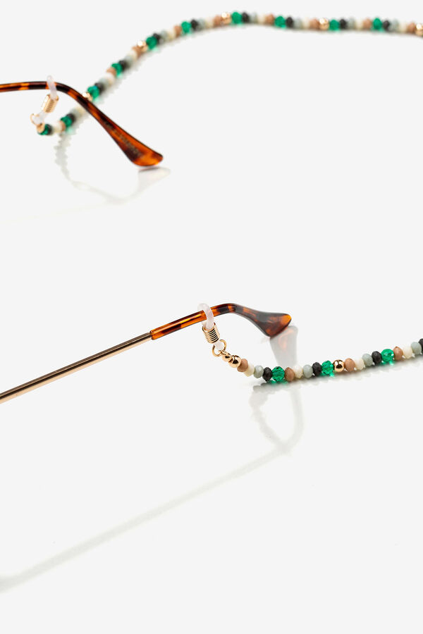 Vilanova Cadena para gafas con detalles de colores verde