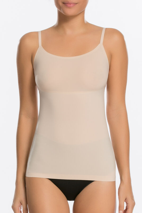 Spanx Camiseta reductora escote natural nude Spanx nude