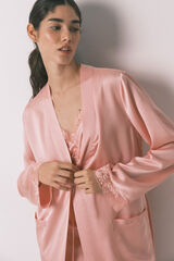 Women'secret Robe midi cetim rosa rosa
