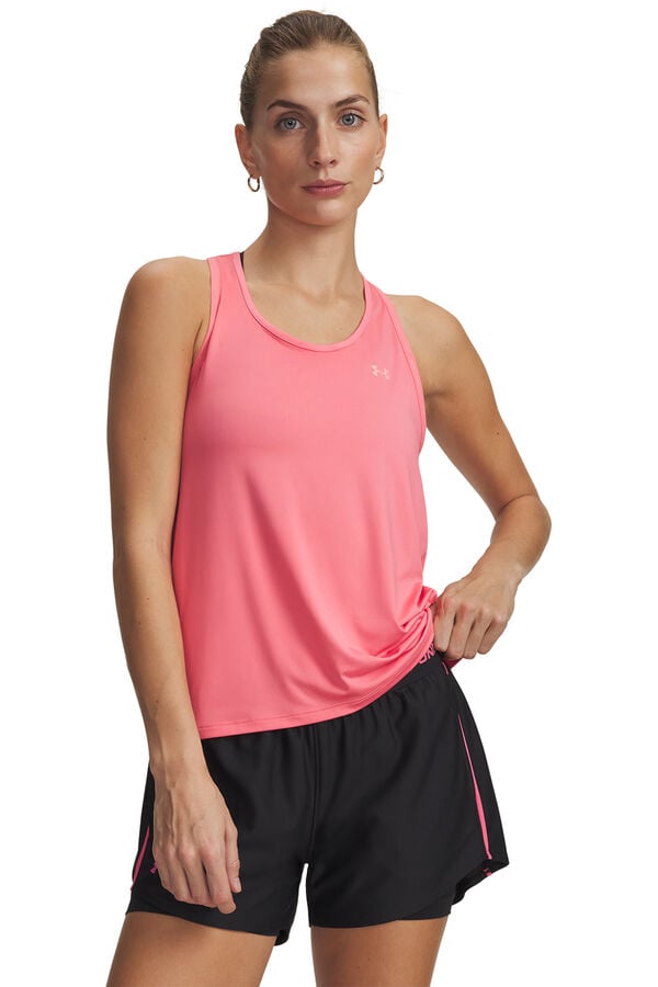 Under Armour T-shirt de al&ccedil;as t&eacute;cnica rosa