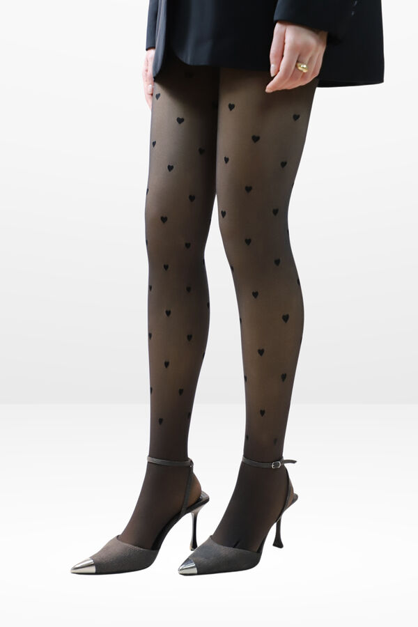 Ivette Bridal Double Layer Thermal Opac Panty 220Dn Velvet Fantasy black