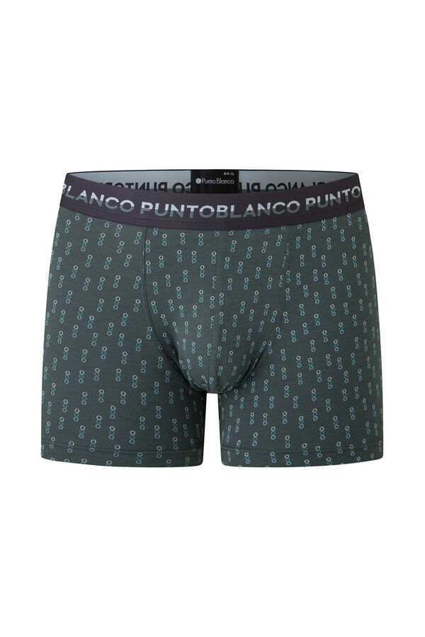 Punto Blanco Pacote de 2 boxers de bambu e algodão, Treetop estampado