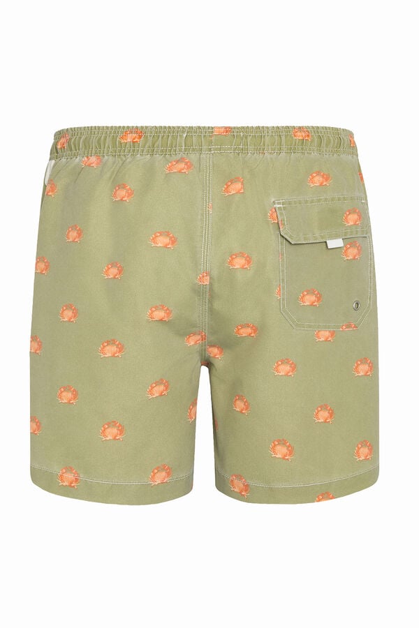 Kiff-Kiff Mai&ocirc; com estampa de caranguejo verde