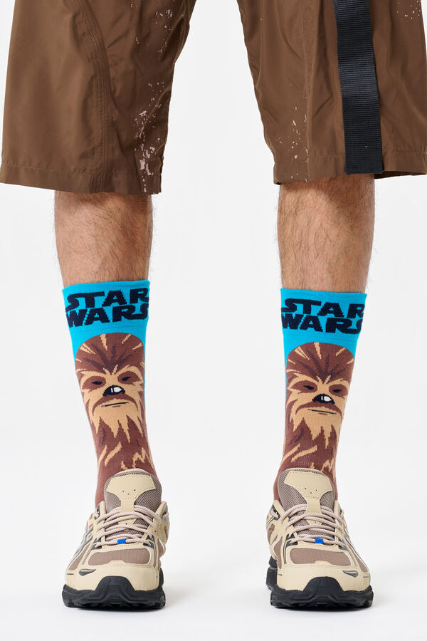 Happy Socks Meias Unissex Star Wars™ Chewbacca vison