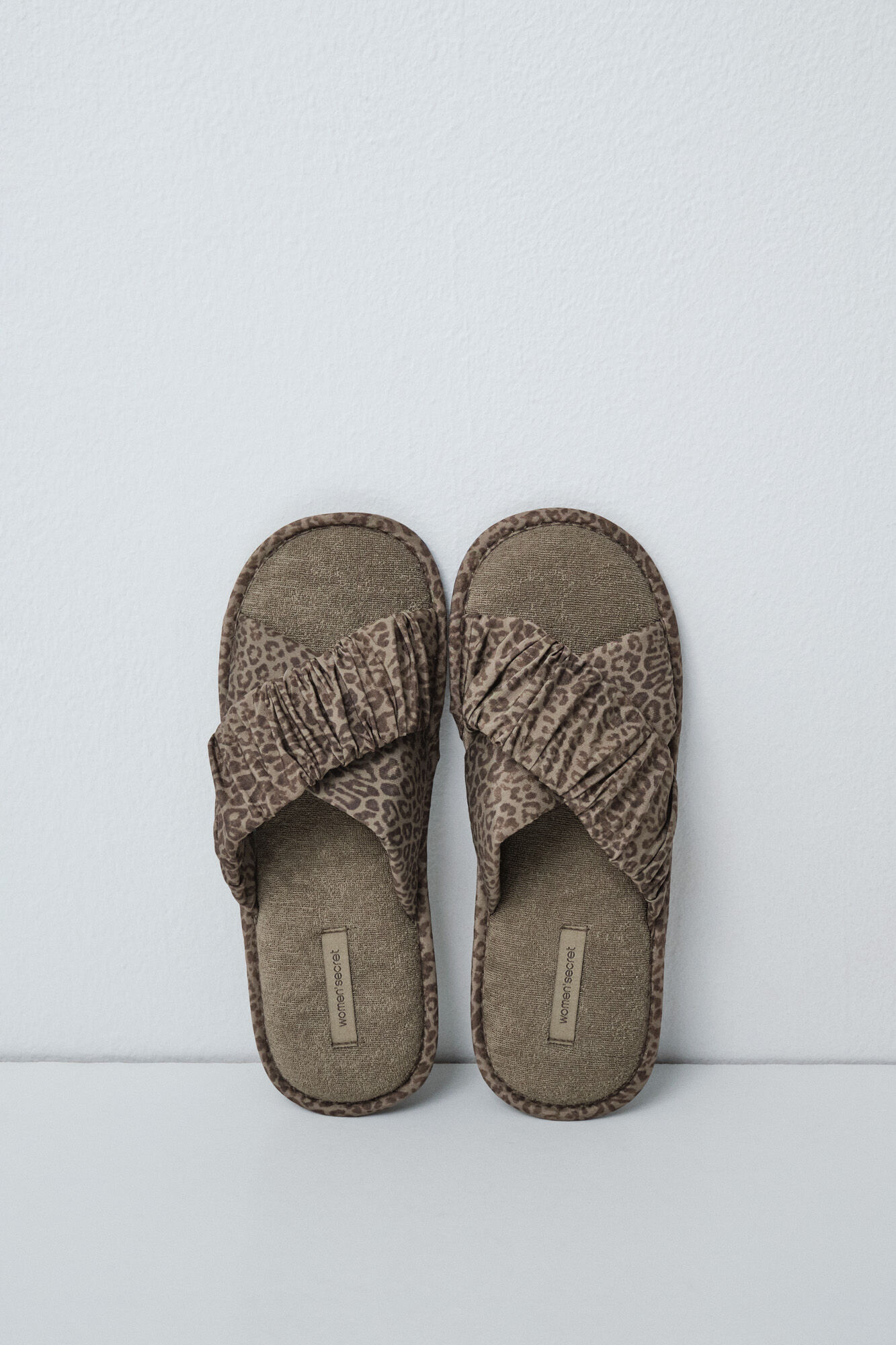 Women'secret Pack de viagem chinelos de quarto animal print