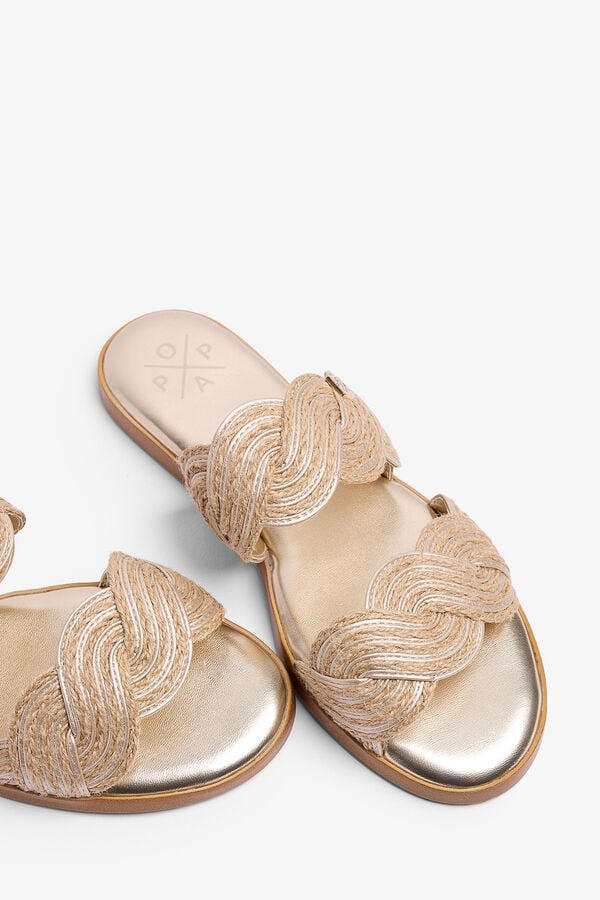 Popa Sand&aacute;lia rasa Clicos Juta estampado