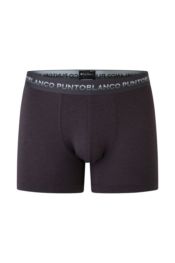 Punto Blanco Pacote de 2 boxers de bambu e algodão, Treetop estampado