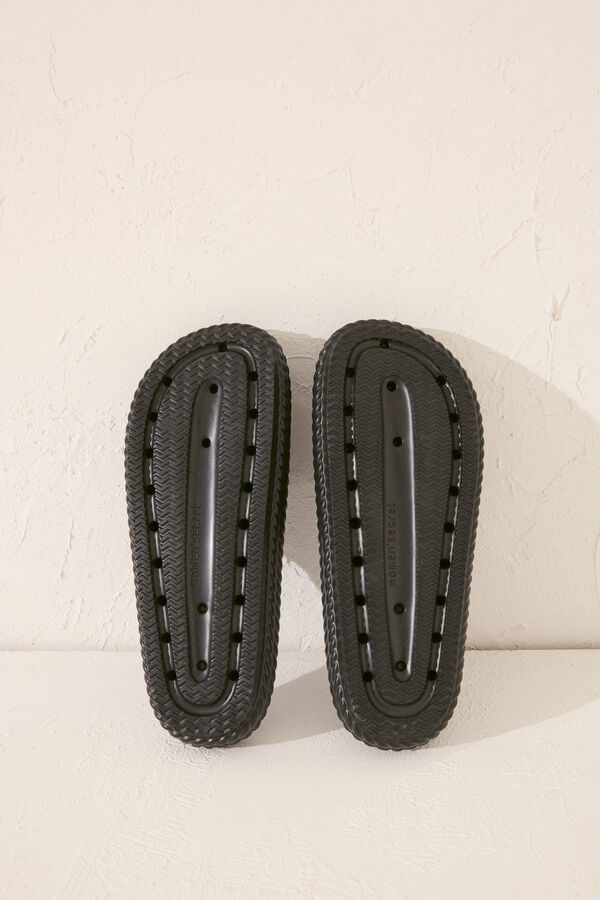 Women'secret Sandálias plataforma pretas preto