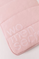 Women'secret Capa tablet acolchoada com logo rosa rosa