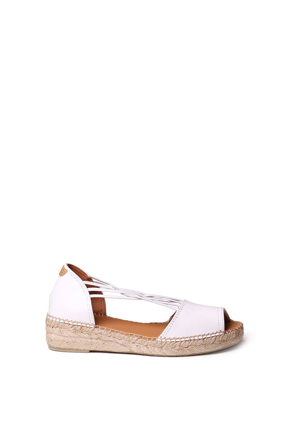 Toni Pons Alpargata plana de piel - EBRE-P white