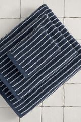 Textura Toalha turca &agrave;s riscas azul