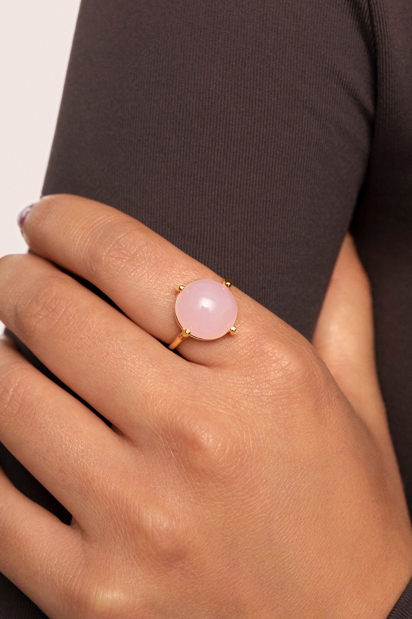 Singularu Celebrate Pink Gold Plated Ring