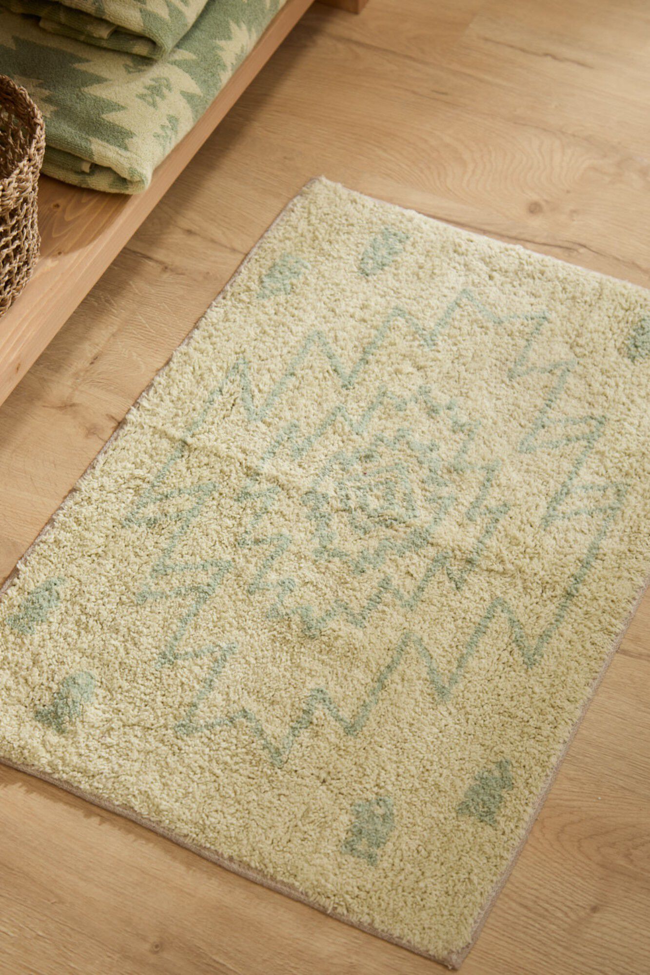 Calma House Tapete de banho Neptuno verde 50x70